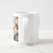 Nummer 1 Pap Fathers Dag foto donkerblauwe tekst Grote Koffiekop (Achterkant)