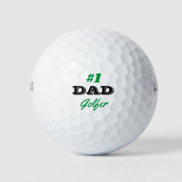 Nummer 1 Pap Golfer Golfballen