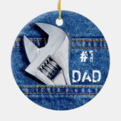 Nummer 1 Pap Handyman Ornament (Achterkant)