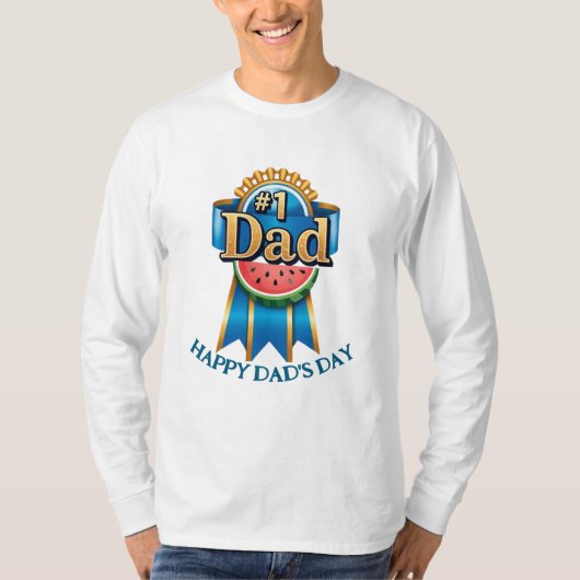Nummer 1 Pap - Papa's Day Custom T-shirt Gift (Voorkant)
