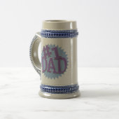 Nummer 1 Pap Ringer Beer Stein Bierpul (Voorkant links)
