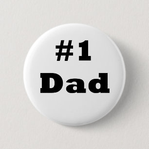 Nummer 1 Pap Ronde Button 5,7 Cm