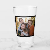 nummer 1 pap vaders dag foto cadeau koffie mok glas (Achterkant)