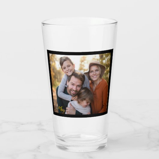 nummer 1 pap vaders dag foto cadeau koffie mok glas (Achterkant)