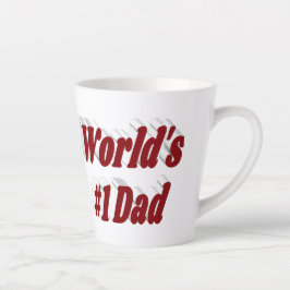 Nummer 1 Papa bordeaux tekst Vaderdag Latte Mok