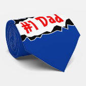 Nummer 1 Papa halsdoek | Vaderdag cadeau idee Stropdas (Opgerold)
