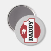 Nummer 1 papa magneet (Voorkant / Achterkant)