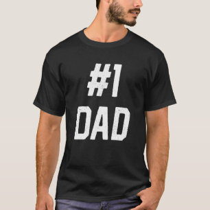 Nummer 1 Papa Nummer 1 Vaderdag T-shirt