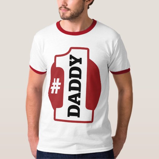 Nummer 1 papa t-shirt (Voorkant)