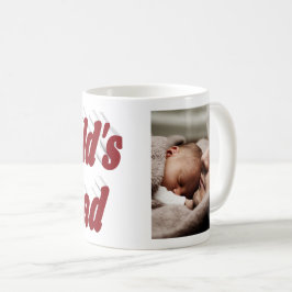 Nummer 1 Papa Vaders Dag foto bordeaux tekst Koffiemok