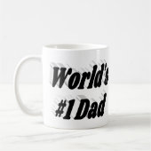 Nummer 1 Papa Vaders Dag zwart halve tekst Koffiemok (Links)