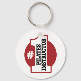 Nummer 1 pilootinstructeur sleutelhanger