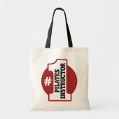 Nummer 1 pilootinstructeur tote bag (Voorkant)