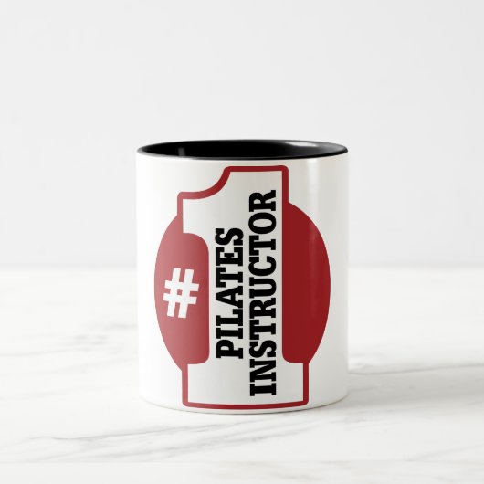 Nummer 1 pilootinstructeur tweekleurige koffiemok (Center)