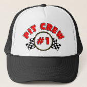 Nummer 1 Pit Crew Trucker Pet (Voorkant)