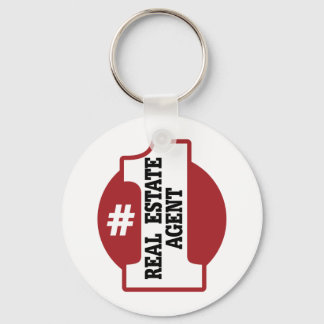 Nummer 1 Real Estate Agent Sleutelhanger