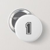 Nummer 1 ronde button 5,7 cm (Voorkant /achterkant)