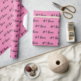 Nummer 1 Roze omlooppapier Cadeaupapier