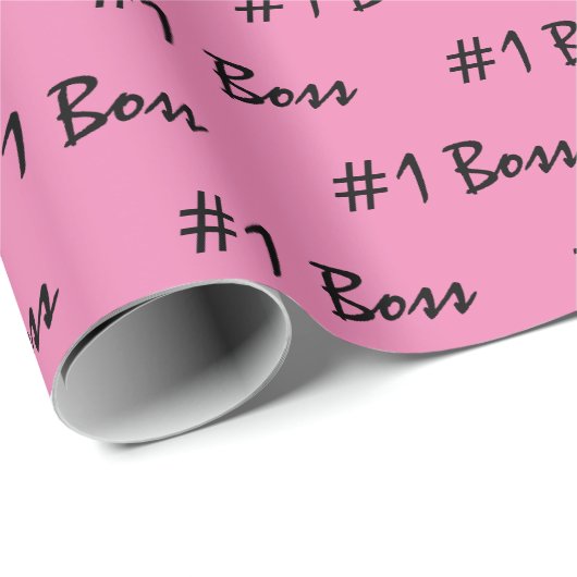 Nummer 1 Roze omlooppapier Cadeaupapier (Rol Hoek)