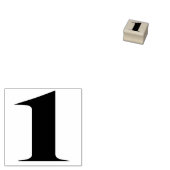 Nummer 1 Rubber Art Stempel (Gestempeld)