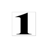 Nummer 1 Rubber Art Stempel (Afrduk)