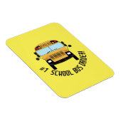 Nummer 1 schoolbusbestuurdersflaun magneet (Rechterzijde)