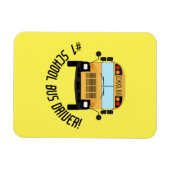 Nummer 1 schoolbusbestuurdersflaun magneet (Horizontaal)