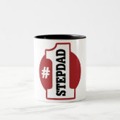 Nummer 1 Stepdad Tweekleurige Koffiemok (Center)