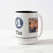 Nummer 1 Tio 2 Aangepaste foto-Mok Tweekleurige Koffiemok (Voorkant rechts)