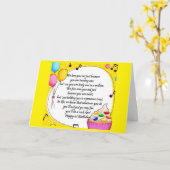 NUMMER 1 TWEEDE DAG WIL AAN NUMMER 1 BABY! KAART (Gele Bloem)