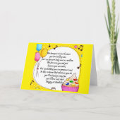 NUMMER 1 TWEEDE DAG WIL AAN NUMMER 1 BABY! KAART (Voorkant)