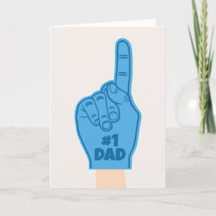 Nummer 1 Vaderdag Feestdagen Kaart