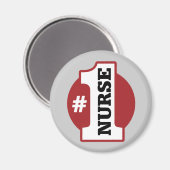 Nummer 1 verpleegster magneet (Voorkant / Achterkant)