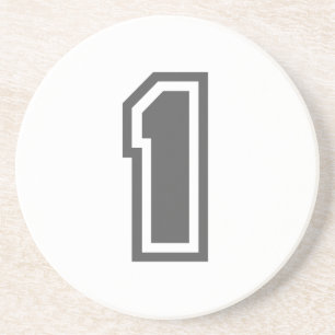 Nummer 1 zandsteen onderzetter