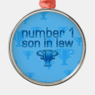 Nummer 1 Zoon in de wet Metalen Ornament