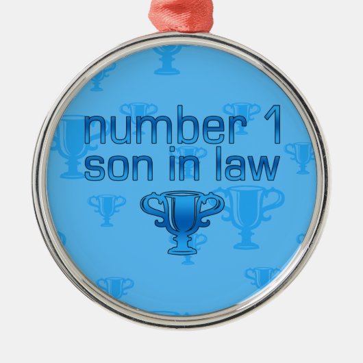 Nummer 1 Zoon in de wet Metalen Ornament (Voorkant)