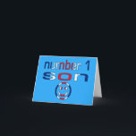 Nummer 1 zoon ( verjaardag van de zoon ) kaart<br><div class="desc">Bekijk mijn nieuwe en populaire geschenken in het Engels: Swing by al mijn nieuwe en populaire geschenken voor zonen:</div>