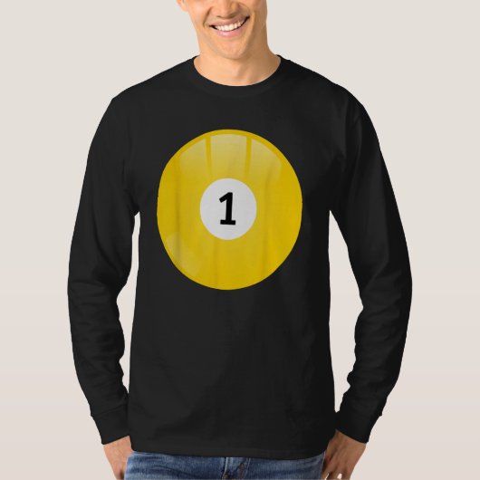 Nummer 1 zwembadbal t-shirt (Voorkant)