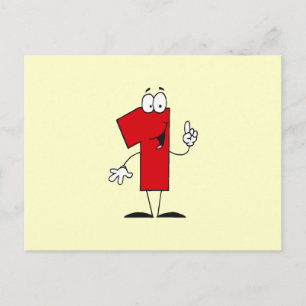 Nummer 1e Verjaardag T shirten en geschenken Briefkaart