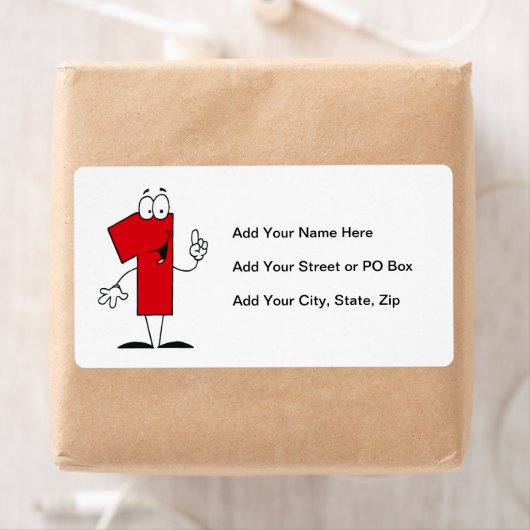 Nummer 1e Verjaardag T shirten en geschenken Etiket (Insitu)