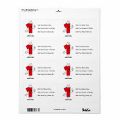 Nummer 1e Verjaardag T shirten en geschenken Etiket (Full Sheet)