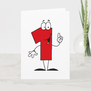 Nummer 1e Verjaardag T shirten en geschenken Kaart