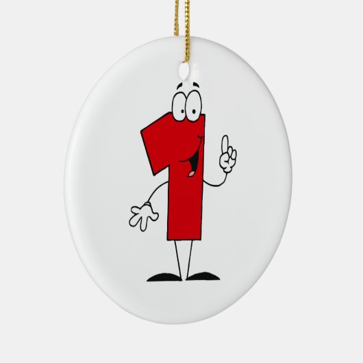 Nummer 1e Verjaardag T shirten en geschenken Keramisch Ornament (Rechts)