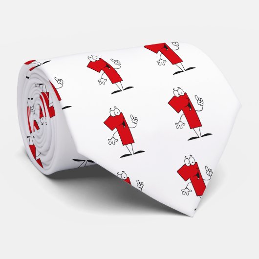 Nummer 1e Verjaardag T shirten en geschenken Stropdas (Opgerold)