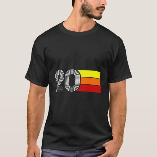 Nummer 20 - 20e verjaardag t-shirt (Voorkant)