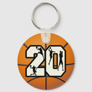 Nummer 20 Basketball Sleutelhanger