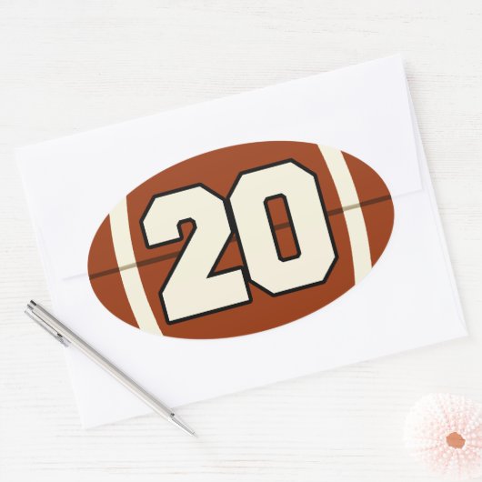 Nummer 20 Football Sticker (Envelop)