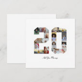 Nummer 20 Fotocollage Feestdagenkaart (Voorkant / Achterkant)