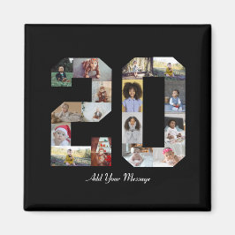 Nummer 20 Fotocollage Magneet