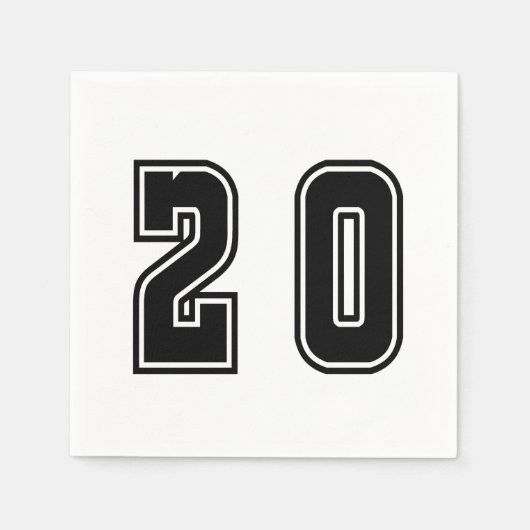 nummer 20 servet (Voorkant)